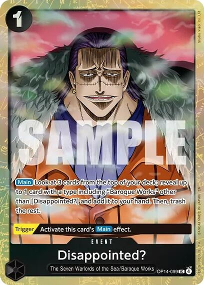 Image for Disappointed? (Premium Card Collection -Best Selection Vol. 6-) (OP14-099) (Foil) [One Piece Promotion Cards] (OP-PR) - One Piece Card Game