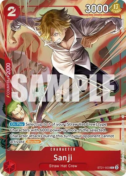 Image for Sanji (Premium Card Collection -Best Selection Vol. 6-) (ST21-003) (Foil) [One Piece Promotion Cards] (OP-PR) - One Piece Card Game