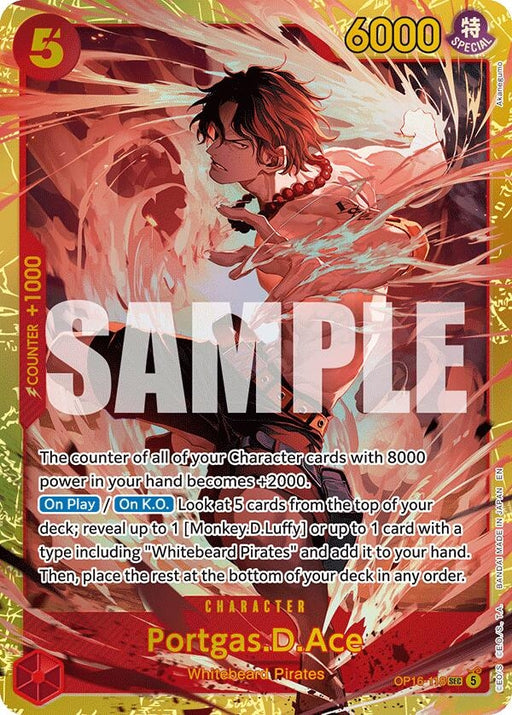 Image for Portgas.D.Ace (118) (OP16-118) (Foil) [The Time of Battle] - One Piece Card Game