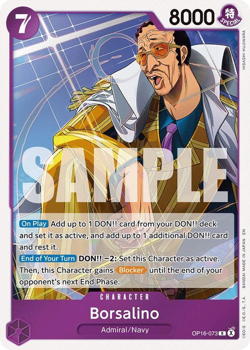 Image for Borsalino (OP16-073) (Foil) [The Time of Battle] - One Piece Card Game