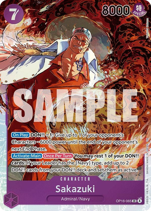 Image for Sakazuki (OP16-065) (Foil) [The Time of Battle] - One Piece Card Game
