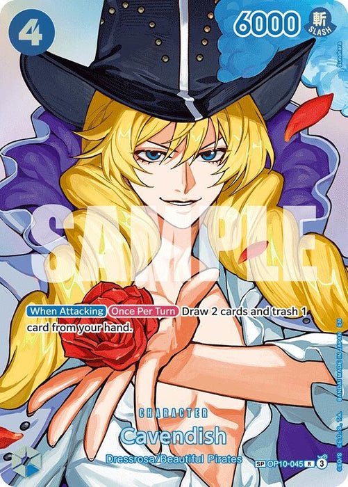 Image for Cavendish (SP) (OP10-045) (Foil) [The Time of Battle] - One Piece Card Game