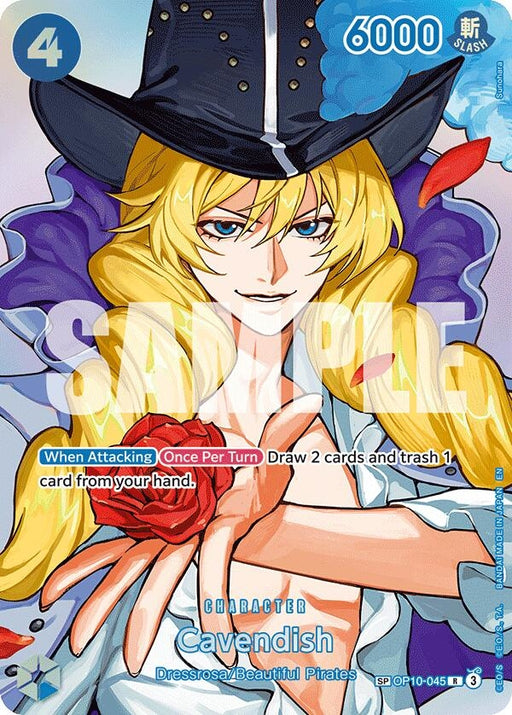 Image for Cavendish (SP) (OP10-045) (Foil) [The Time of Battle] - One Piece Card Game