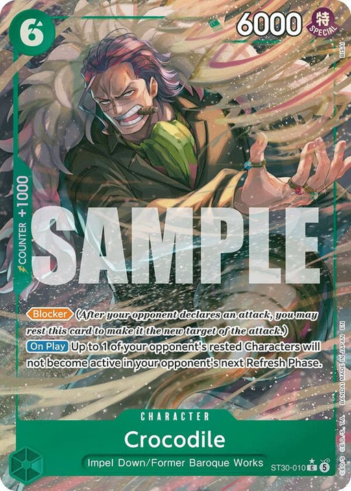 Image for Crocodile (Full Art) (ST30-010) (Foil) [Starter Deck EX: Luffy & Ace] - One Piece Card Game