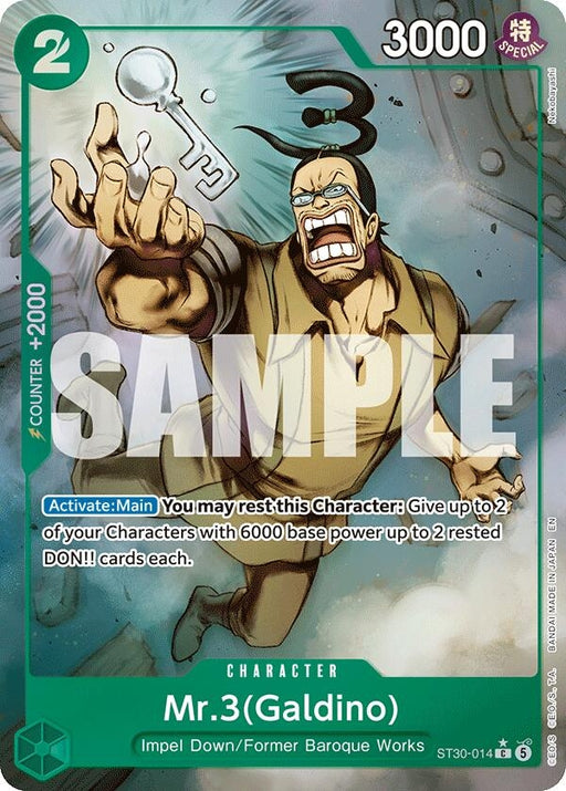 Image for Mr.3(Galdino) (Full Art) (ST30-014) (Foil) [Starter Deck EX: Luffy & Ace] - One Piece Card Game