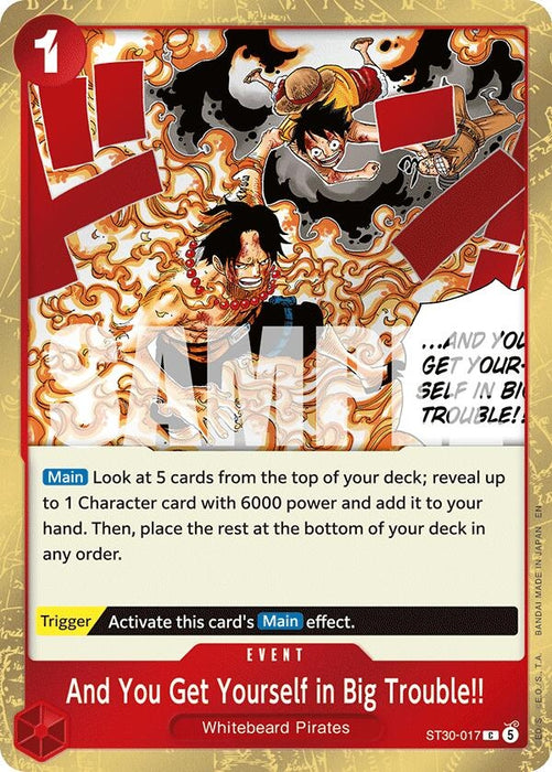 Image for And You Get Yourself in Big Trouble!! (ST30-017) [Starter Deck EX: Luffy & Ace] - One Piece Card Game