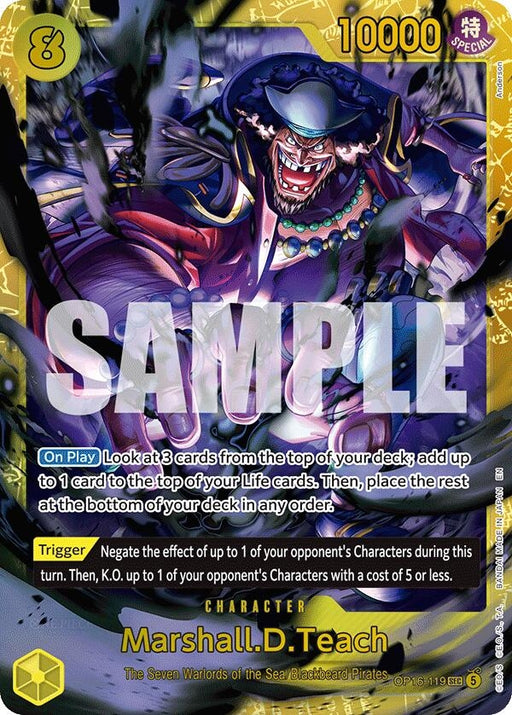 Image for Marshall.D.Teach (119) (OP16-119) (Foil) [The Time of Battle] - One Piece Card Game