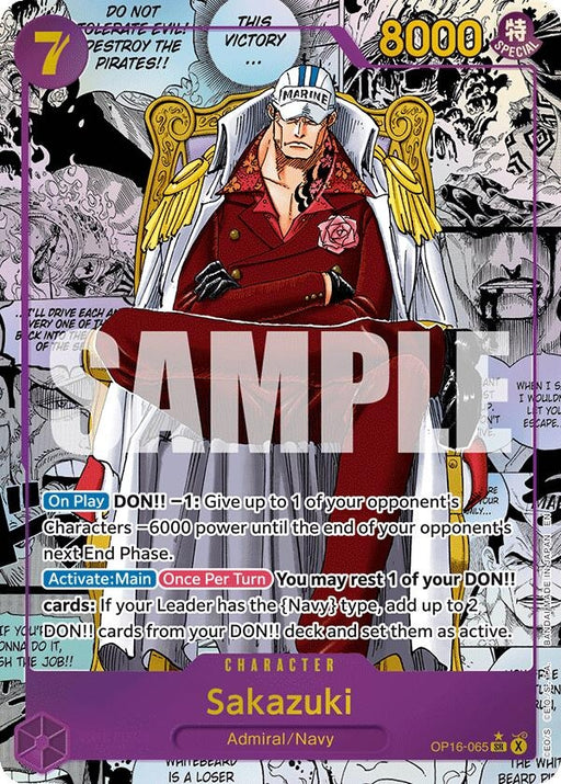 Image for Sakazuki (Manga) (OP16-065) (Foil) [The Time of Battle] - One Piece Card Game