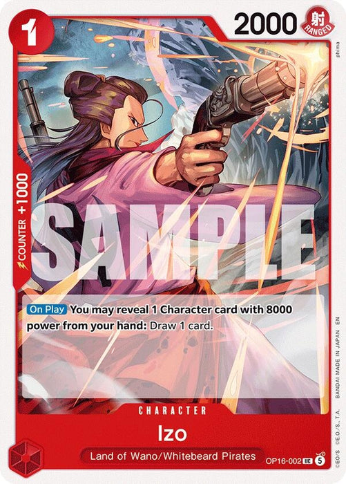 Image for Izo (OP16-002) [The Time of Battle] - One Piece Card Game