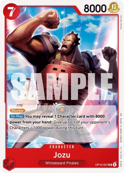 Image for Jozu (OP16-007) [The Time of Battle] - One Piece Card Game