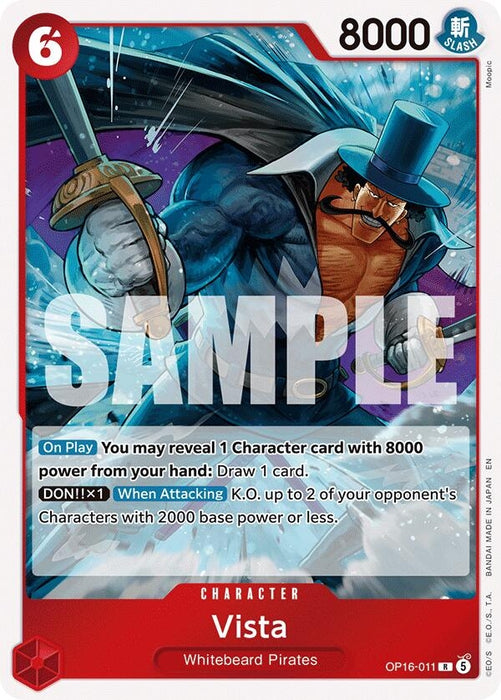 Image for Vista (OP16-011) (Foil) [The Time of Battle] - One Piece Card Game