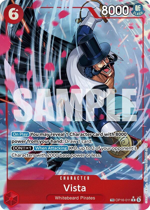 Image for Vista (TR) (OP16-011) (Foil) [The Time of Battle] - One Piece Card Game