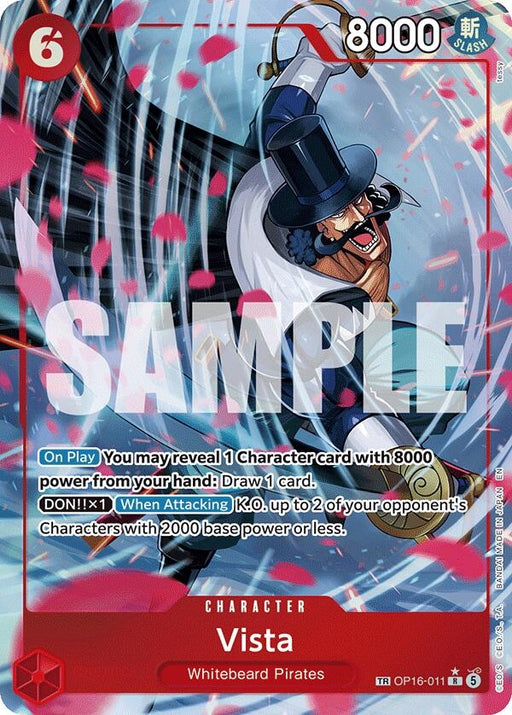 Image for Vista (TR) (OP16-011) (Foil) [The Time of Battle] - One Piece Card Game