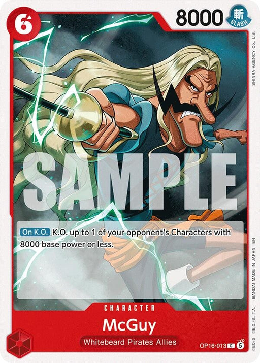 Image for McGuy (OP16-013) [The Time of Battle] - One Piece Card Game