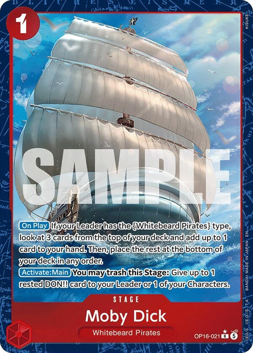 Image for Moby Dick (Alternate Art) (OP16-021) (Foil) [The Time of Battle] - One Piece Card Game