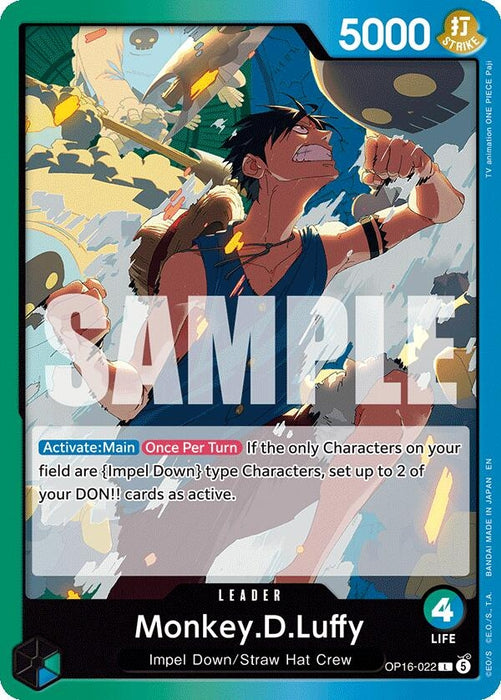 Image for Monkey.D.Luffy (022) (OP16-022) [The Time of Battle] - One Piece Card Game