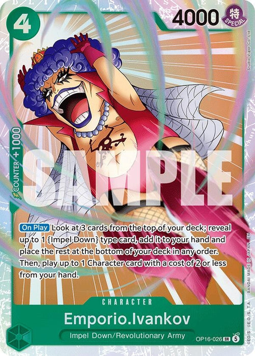 Image for Emporio.Ivankov (026) (OP16-026) (Foil) [The Time of Battle] - One Piece Card Game