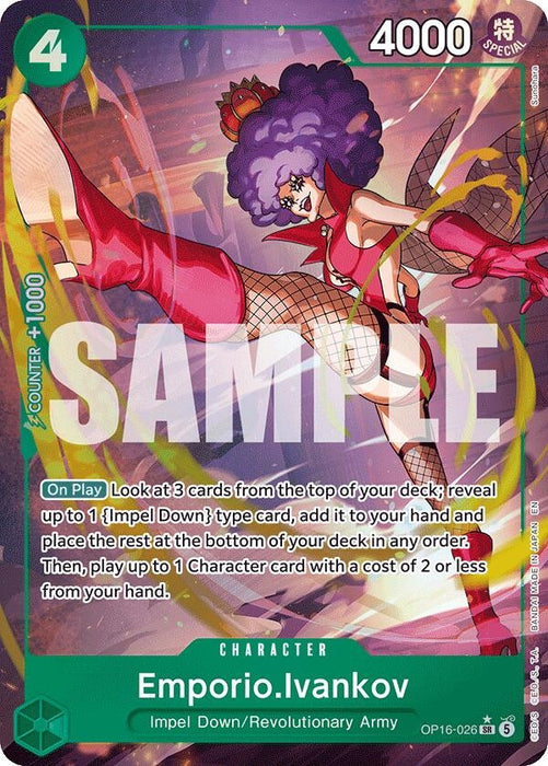 Image for Emporio.Ivankov (026) (Alternate Art) (OP16-026) (Foil) [The Time of Battle] - One Piece Card Game