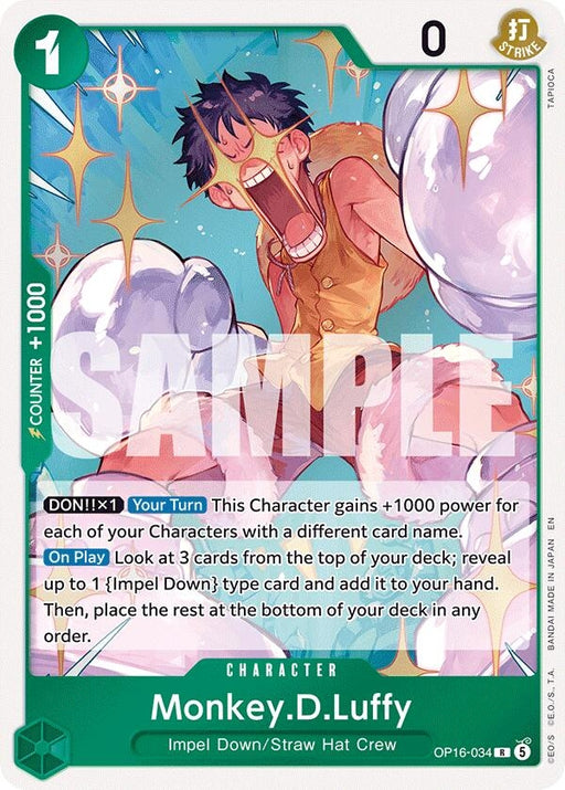 Image for Monkey.D.Luffy (034) (OP16-034) (Foil) [The Time of Battle] - One Piece Card Game