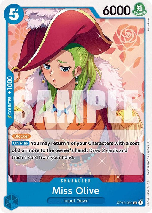 Image for Miss Olive (OP16-050) [The Time of Battle] - One Piece Card Game