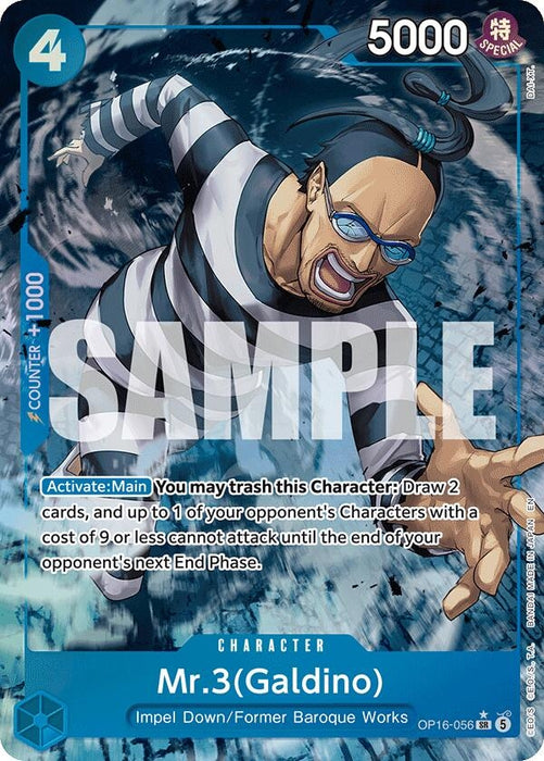 Image for Mr.3(Galdino) (056) (Alternate Art) (OP16-056) (Foil) [The Time of Battle] - One Piece Card Game