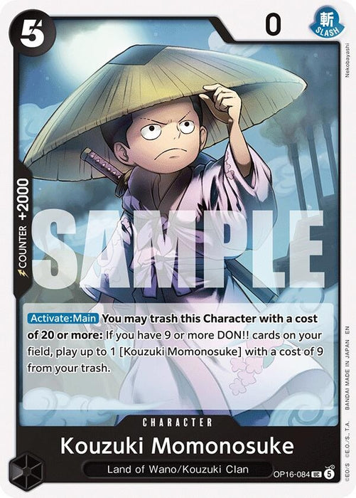 Image for Kouzuki Momonosuke (084) (OP16-084) [The Time of Battle] - One Piece Card Game