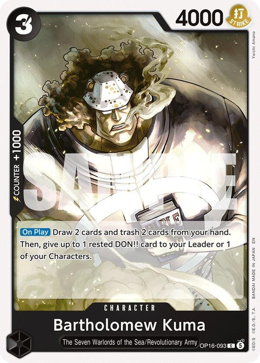 Image for Bartholomew Kuma (093) (OP16-093) [The Time of Battle] - One Piece Card Game