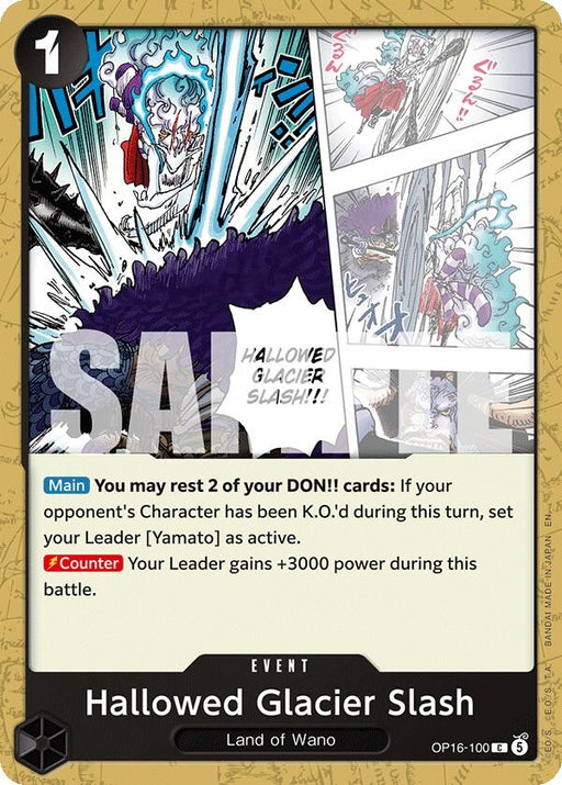 Image for Hallowed Glacier Slash (OP16-100) [The Time of Battle] - One Piece Card Game