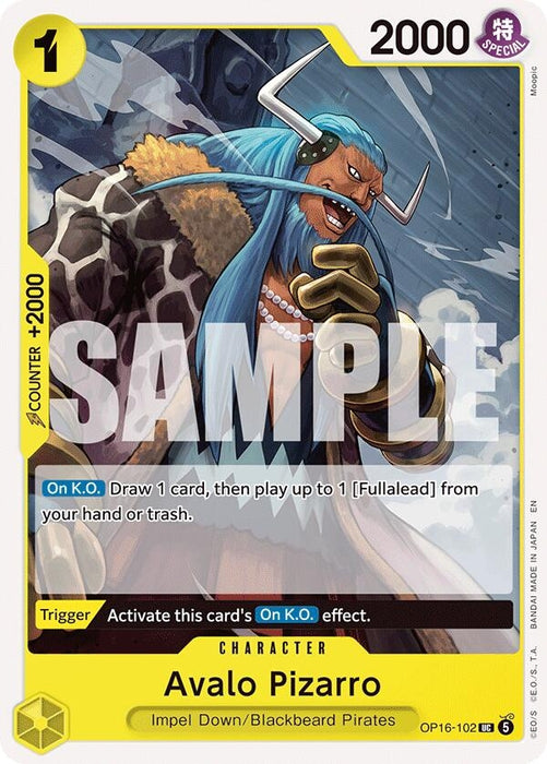 Image for Avalo Pizarro (OP16-102) [The Time of Battle] - One Piece Card Game