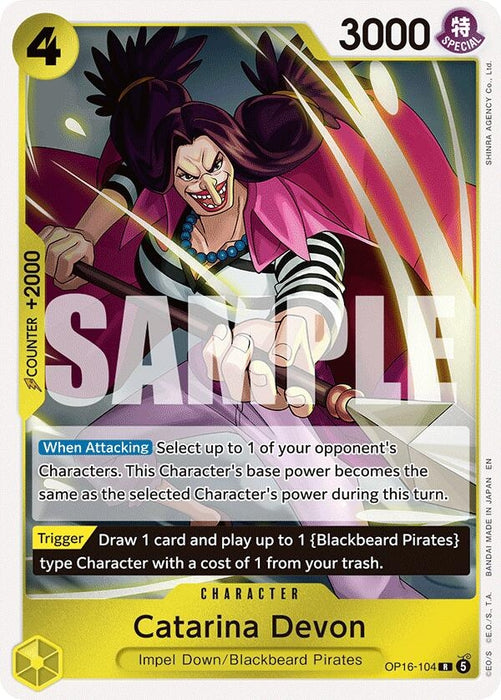 Image for Catarina Devon (OP16-104) (Foil) [The Time of Battle] - One Piece Card Game