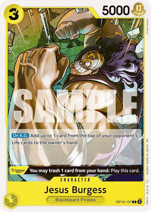 Image for Jesus Burgess (OP16-107) [The Time of Battle] - One Piece Card Game