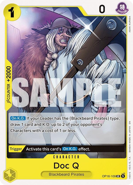 Image for Doc Q (OP16-109) [The Time of Battle] - One Piece Card Game