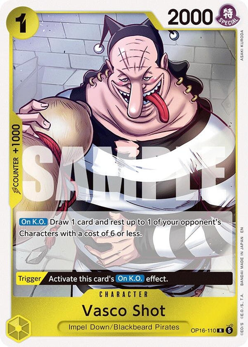 Image for Vasco Shot (OP16-110) (Foil) [The Time of Battle] - One Piece Card Game