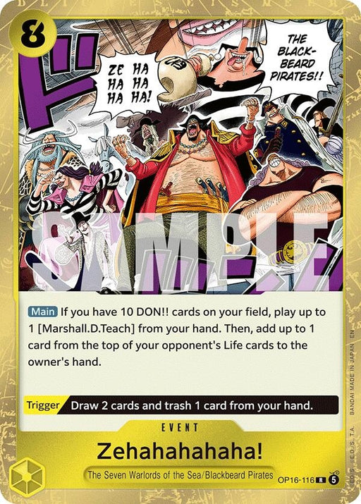 Image for Zehahahahaha! (OP16-116) (Foil) [The Time of Battle] - One Piece Card Game