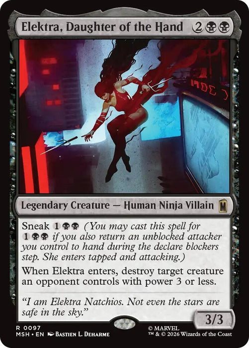 Image for Elektra, Daughter of the Hand (97) [Marvel Super Heroes] - Magic: The Gathering