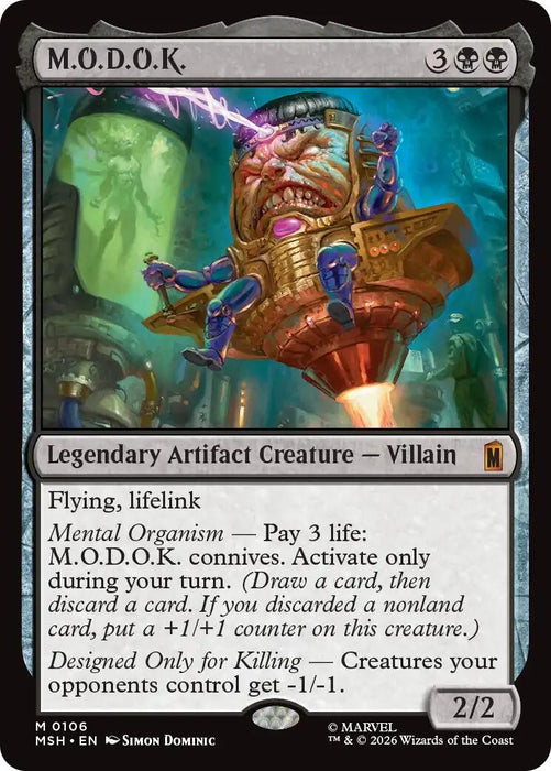 Image for M.O.D.O.K. (106) (Foil) [Marvel Super Heroes] - Magic: The Gathering
