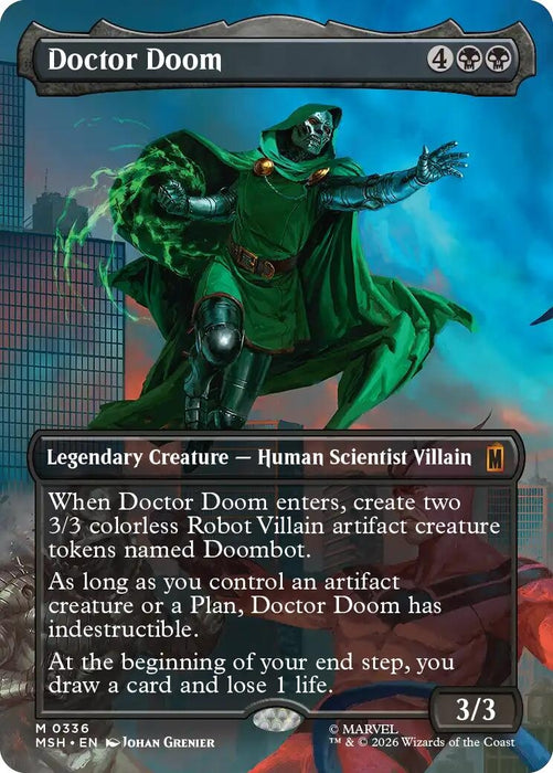 Image for Doctor Doom (Borderless) (336) (336) [Marvel Super Heroes] - Magic: The Gathering