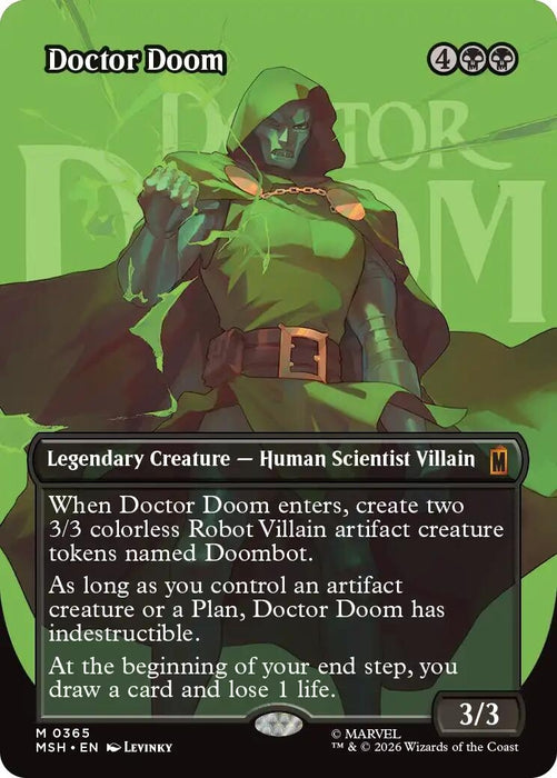 Image for Doctor Doom (Borderless) (365) (365) (Foil) [Marvel Super Heroes] - Magic: The Gathering