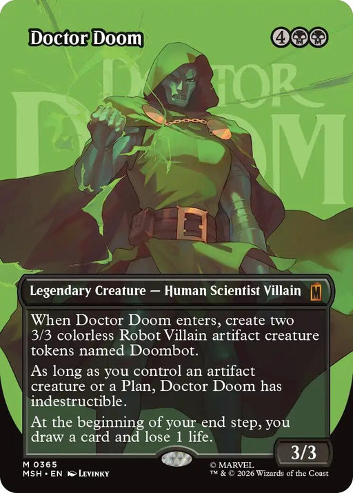Image for Doctor Doom (Borderless) (365) (365) (Foil) [Marvel Super Heroes] - Magic: The Gathering