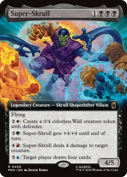 Image for Super-Skrull (Extended Art) (409) (Foil) [Marvel Super Heroes] - Magic: The Gathering