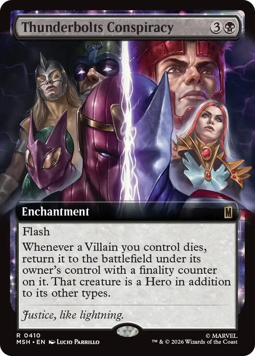 Image for Thunderbolts Conspiracy (Extended Art) (410) (Foil) [Marvel Super Heroes] - Magic: The Gathering