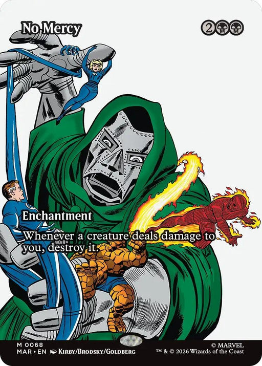 Image for No Mercy (Borderless) (68) (Foil) [Marvel Universe Eternal-Legal] - Magic: The Gathering