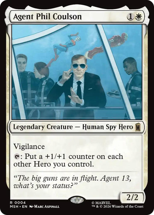 Image for Agent Phil Coulson (4) (Foil) [Marvel Super Heroes] - Magic: The Gathering