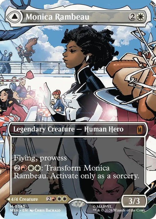 Image for Monica Rambeau (Borderless) (0345) (345) (Foil) [Marvel Super Heroes] - Magic: The Gathering