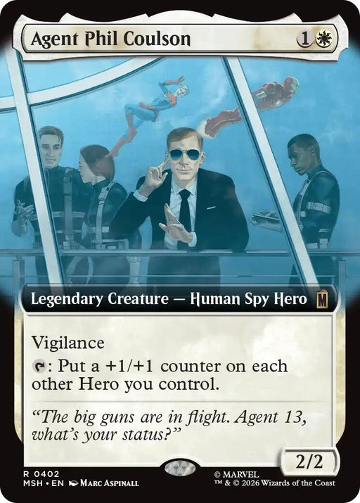 Image for Agent Phil Coulson (Extended Art) (402) (Foil) [Marvel Super Heroes] - Magic: The Gathering