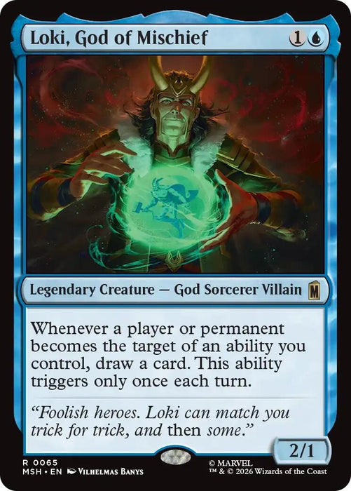 Image for Loki, God of Mischief (65) [Marvel Super Heroes] - Magic: The Gathering