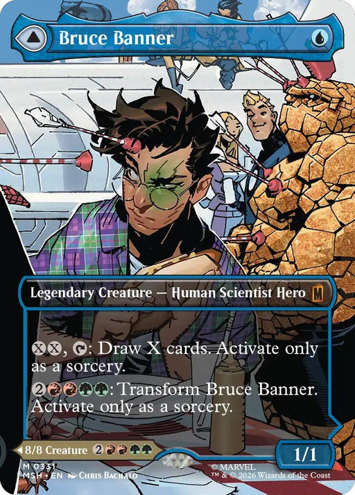Image for Bruce Banner (Borderless) (0331) (331) (Foil) [Marvel Super Heroes] - Magic: The Gathering