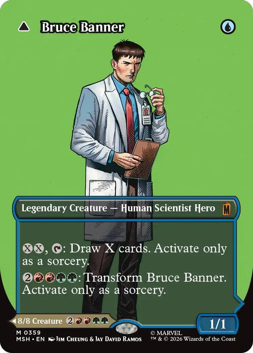 Image for Bruce Banner (Borderless) (0359) (359) (Foil) [Marvel Super Heroes] - Magic: The Gathering
