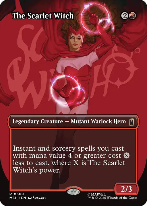 Image for The Scarlet Witch (Borderless) (368) [Marvel Super Heroes] - Magic: The Gathering