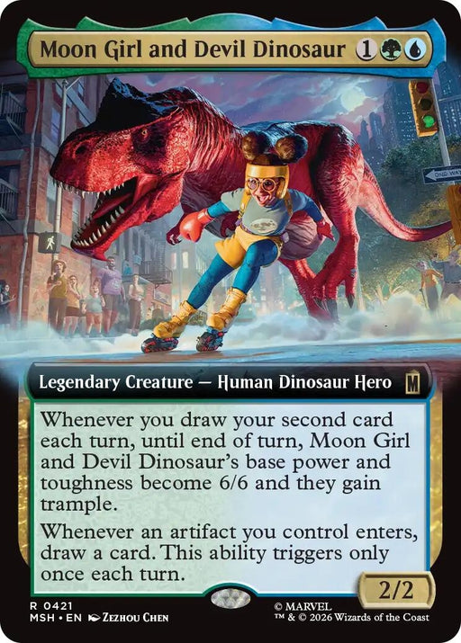 Image for Moon Girl and Devil Dinosaur (Extended Art) (421) [Marvel Super Heroes] - Magic: The Gathering